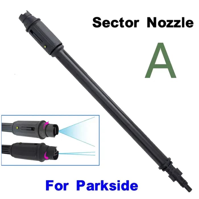 Lance turbo rotative pour Parkside, pointe de baguette, buse de pulvérisation d'eau, outils de lavag