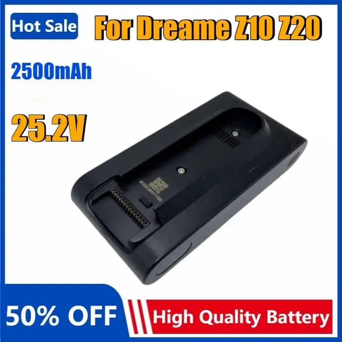 Batterie d'aspirateur 25.2V 2500mAh/4000mAh pour batterie Rechargeable de remplacement Dreame Z10 Z2