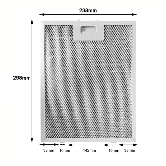 Filtre à graisse pour hotte de cuisine, maille métallique, filtre à odeur pour extracteur de cuisine