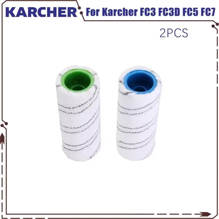 Pour Karcher FC3 FC3D FC5 FC7 rouleau brosse ensemble remplacement main ménage sol lavable humide se