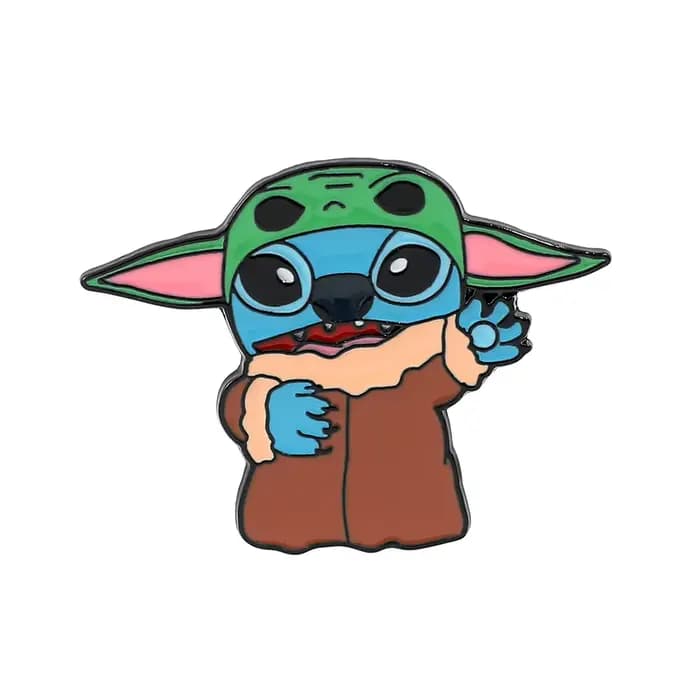 Broche de dessin animé Star Wars Baby Yoda, badge créatif mignon, accessoire, épingles en émail, fig