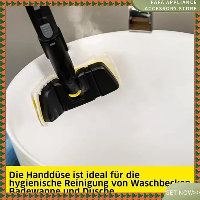 Nettoyeur à vapeur buse à main outil brosse avec tampon de vadrouille en microfibre pour Karcher SC1