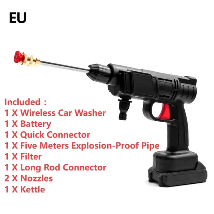 Pistolet à eau haute pression sans fil pour automobile, nettoyeur haute pression, lave-auto, pulvéri