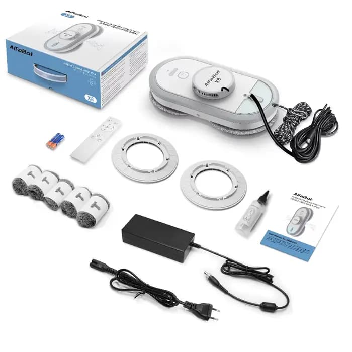 Robot aspirateur intelligent Alfabot X8se pour le nettoyage domestique, certifié CE ROHS FCC, robot 