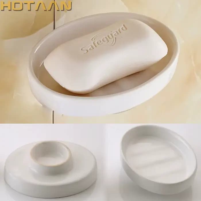 Accessoires de salle de bains en céramique, porte-savon/porte-savon/étui à savon, décoration de la m