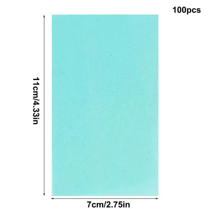 100 Feuilles de Nettoyage de Sol Solubles dans l'Eau 11x7cm Multi-usages pour Nettoyer les Carreaux,