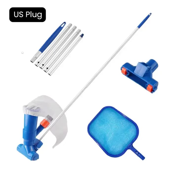 Kit d'aspirateur de piscine, filet de fond propre pour filtre de piscine, ensemble d'aspirateur de p