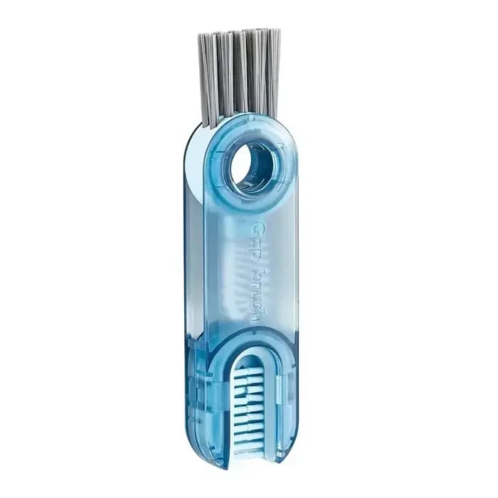 Brosse en silicone multi-usages pour couvercle de bouteille d'eau, nettoyeur de livres, tasse en for