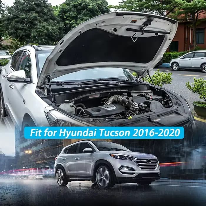 Accessoires de voiture pour Hyundai Tucson 2016 – 2020, barres de capot de moteur avant en acier, Su