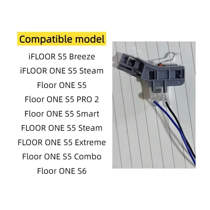 Micro-interrupteur de lave-sol Original pour TINECO Floor ONE S5/PRO 2/Smart/SteamiFLOOR S5 Breeze/F