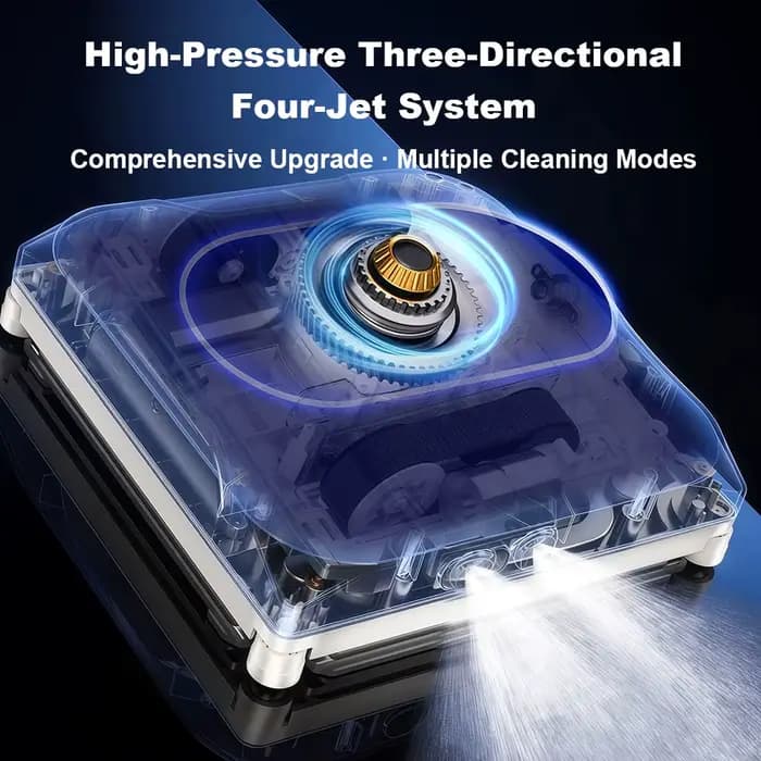 Robot lave-vitres Liectroux S11,pulvérisation d'eau à 4 directions,nettoyeur pour vitres,sols,murs e