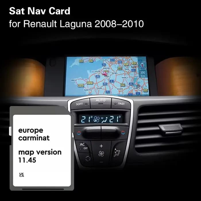 Carminat 11.45 pour Renault Laguna 2008 2010 accessoires Gps de voiture Naving couverture de carte d