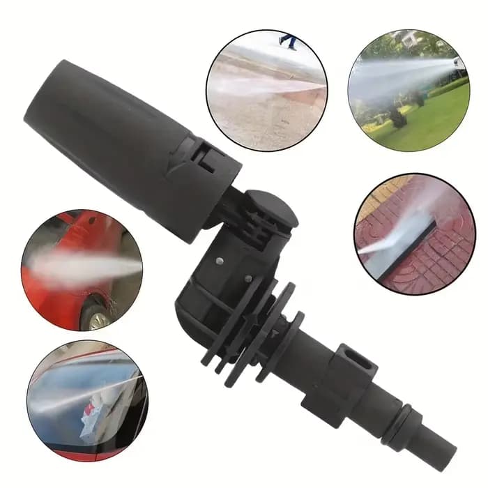1 pièce robuste 360° °   Buse rotative réglable à haute pression compatible avec les nettoyeurs haut