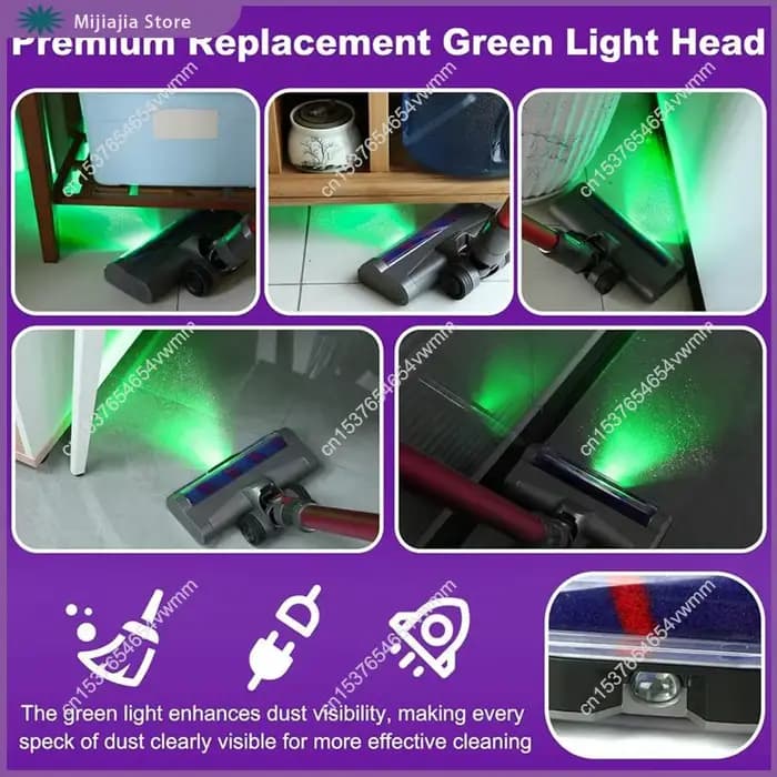 Tête de nettoyage à rouleau souple LED pour aspirateurs Dyson V11 V10 V8 V7 V15, lumières de la pous
