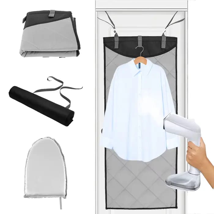 Planche à repasser sur la porte, coussin à vapeur Vertical pour vêtements, résistant à la chaleur, c