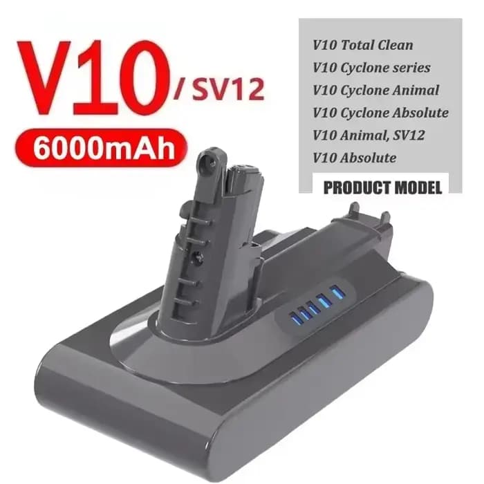Pour batterie Dyson V10 SV12 6Ah pour aspirateur Cyclone V10/Animal/Absolute/Motorhead/moelleux, bat