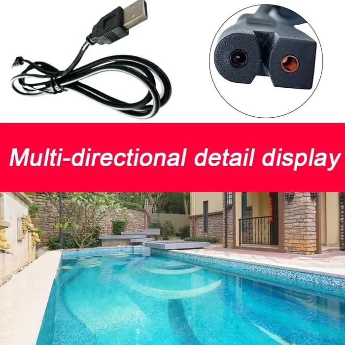 Câble USB de chargement pour aspirateur de piscine, 1 pièce, pour accessoires de remplacement Intex/