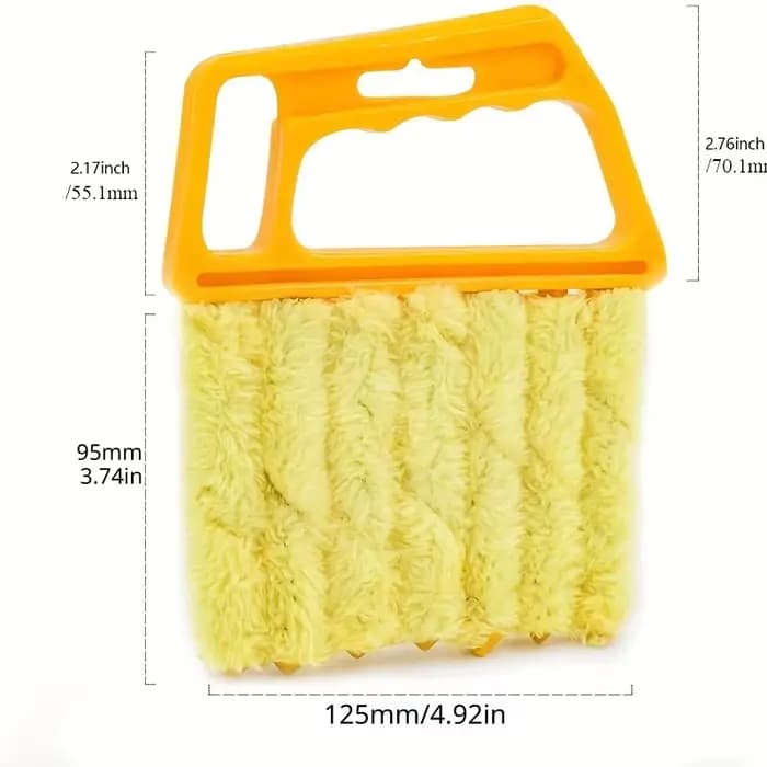 1 nettoyeur de vitres portable en microfibre – collecte facilement la poussière, les stores propres,