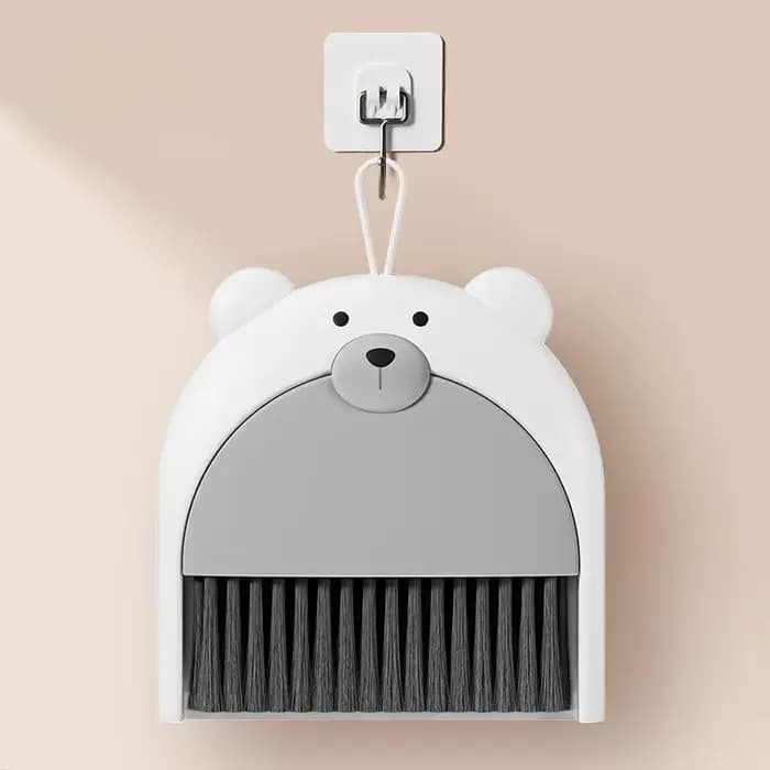 1 pièce de Mini balai de bureau avec ensemble de pelle à poussière, dessin animé, petit balai mignon