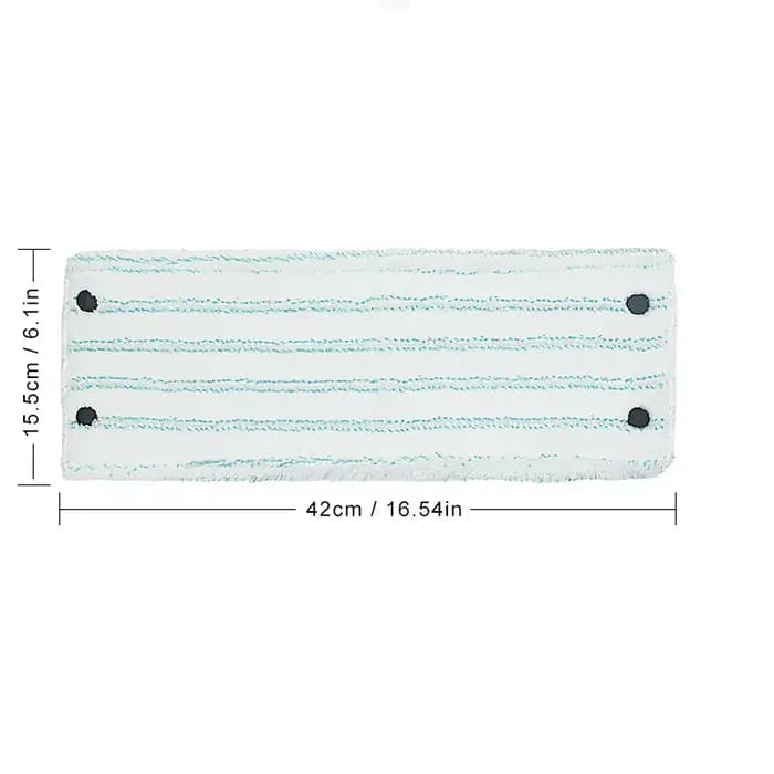 Serpillière plate de remplacement pour support Leifheit, 42x15cm, utilisation sèche, tampon de livre