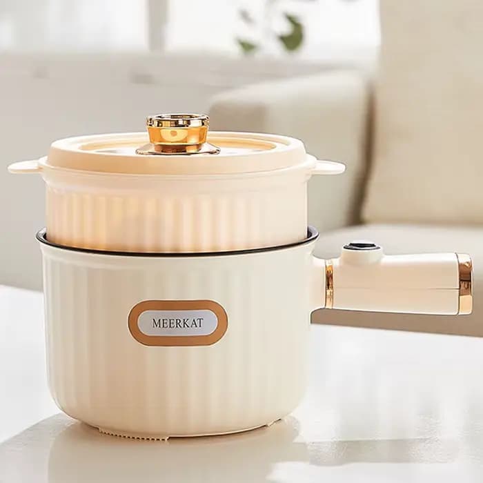 Nouvelle marmite électrique multifonctionnelle 450W 1,5L 220V 110V, cuiseur vapeur portable double c