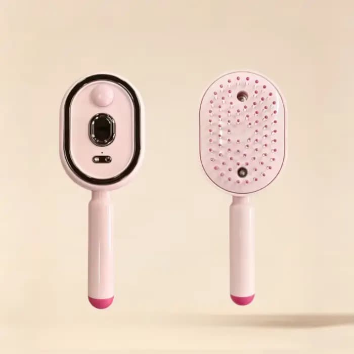 Brosse à cheveux électrique humide, pulvérisation d'eau, lisseur rechargeable – Coiffage sans fil po