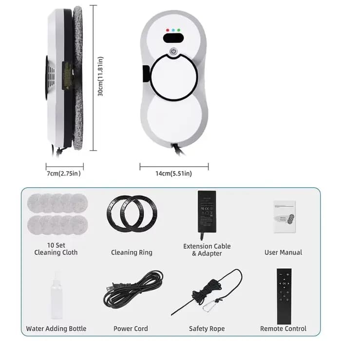 Système UPS Robot nettoyeur de vitres aspirateur appareil ménager intelligent nettoyage automatique 