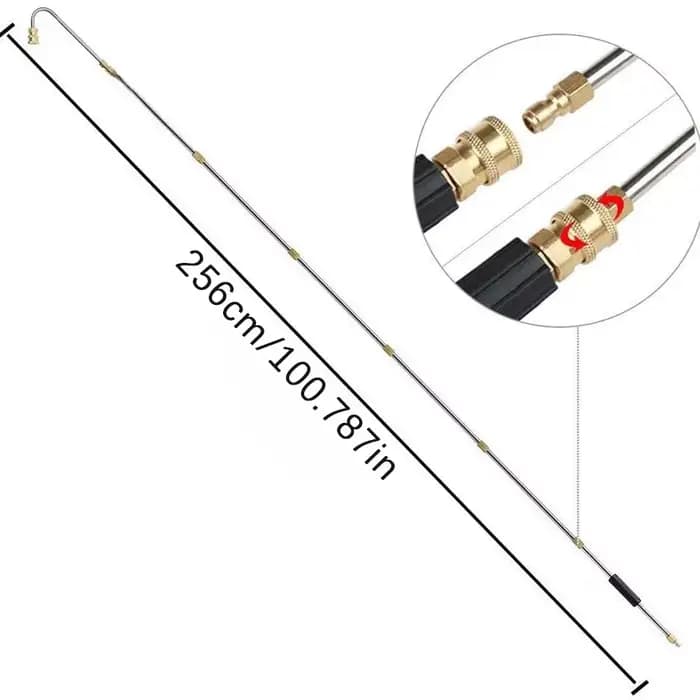 Tige d'extension de laveuse haute pression, buses de connexion de 1/4 pouces pour outils de nettoyag