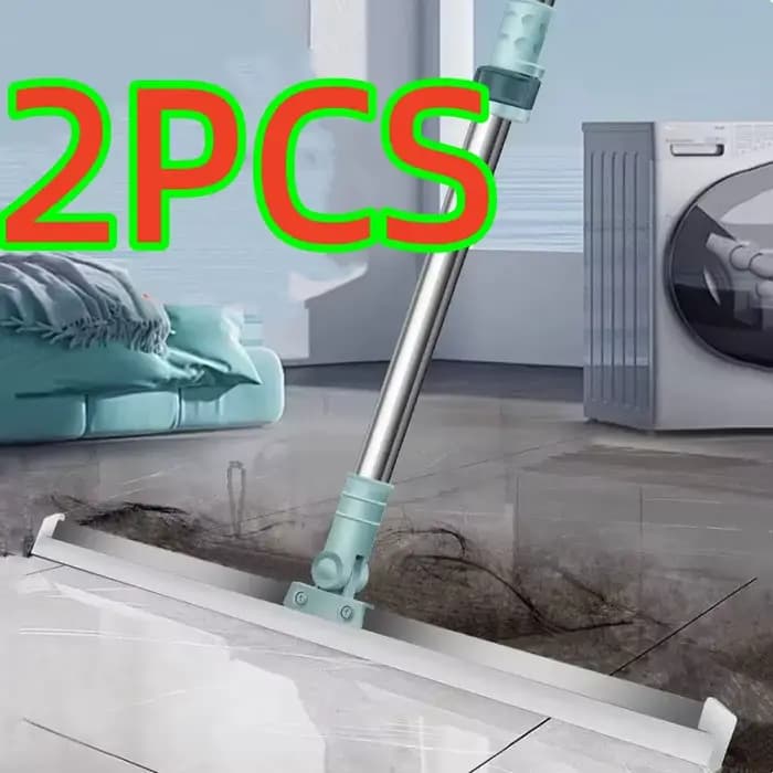 Lot de 2 balais en silicone de 50 cm, serpillière en silicone pour usage domestique, balai magique à