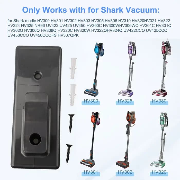Kit de crochets de suspension muraux pour aspirateur Shark, accessoire pour aspirateur Rocket HV300 
