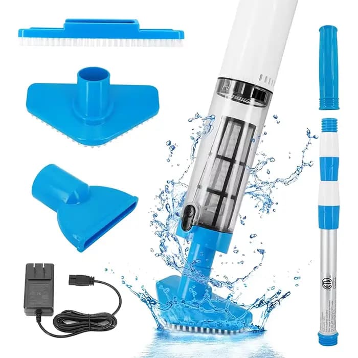 Aspirateur de piscine Rechargeable pour spas, bains à remous, petites piscines avec détecteur d'imme