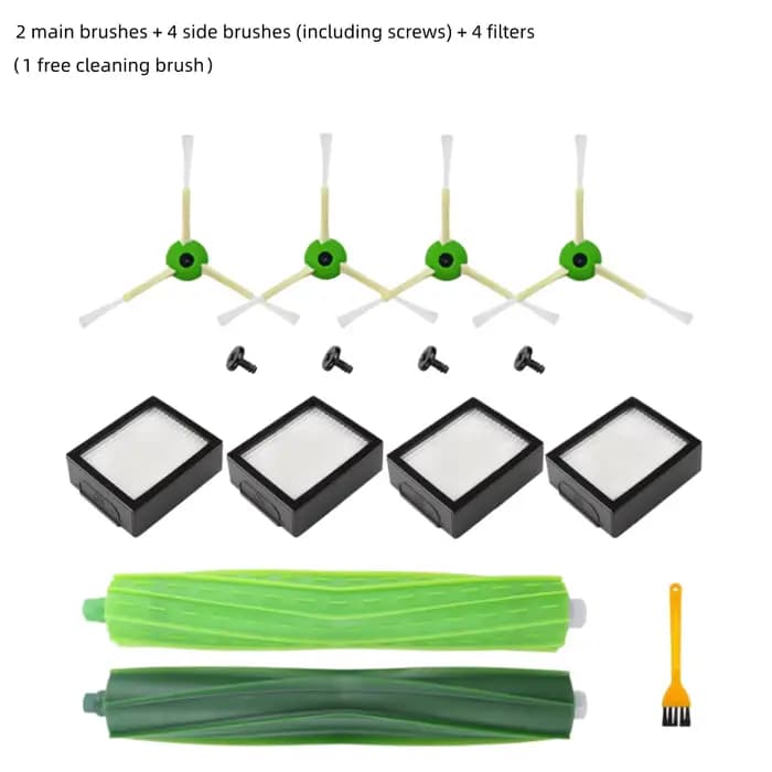 Kit de pièces de rechange pour aspirateur iRobot Roomba i3 i7 i7 +/i7 Plus E5 E6, brosse en caoutcho