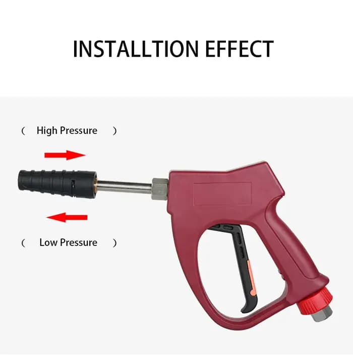 Buse de lavage haute pression réglable haute-basse pression G1/4, connecteur accessoire de lave-auto