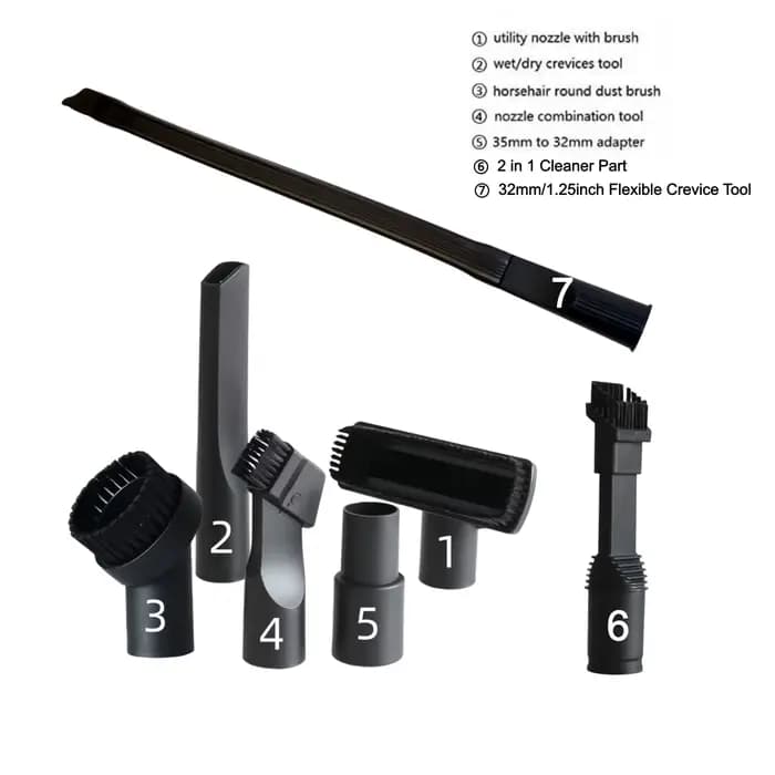 Kit de brosses à poussière pour aspirateur, 7 pièces, accessoires pour aspirateur Karcher MV2 A2004 