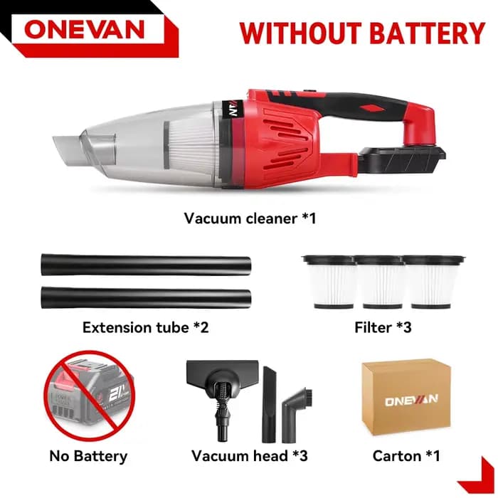ONEVAN 12KPA aspirateur électrique 1500W multi-fonction portable voiture maison nettoyage outil de p