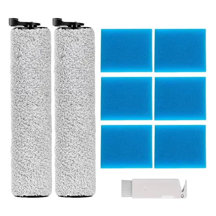 Kit d'accessoires de remplacement Compatible pour aspirateur Tineco Ifloor 2, comprend 2 brosses à r