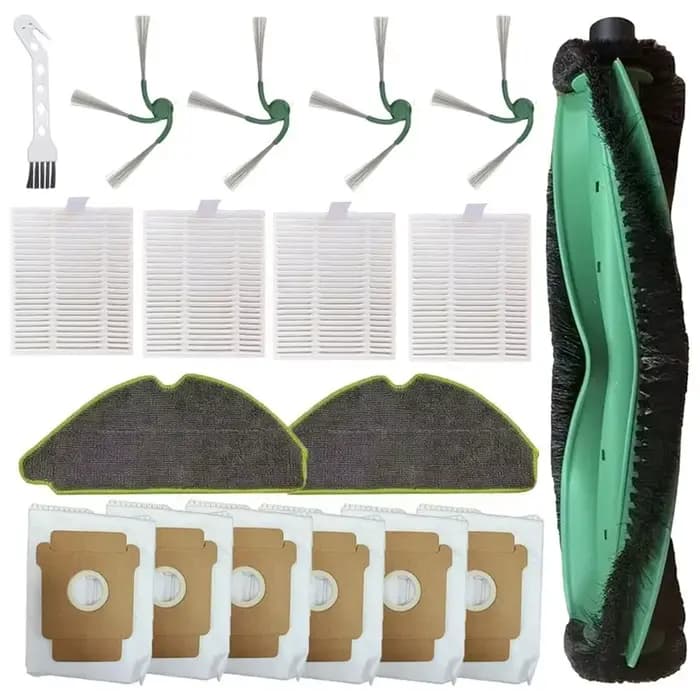 ABBZ - Pour aspirateur Irobot 115 Combo / 115 Combo+, 1 brosse principale, 4 brosses latérales, 4 fi