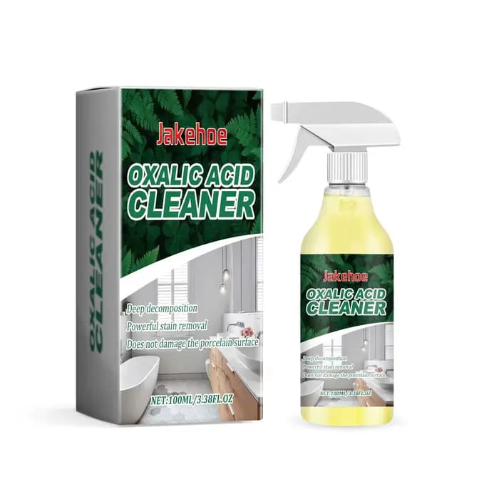 Nettoyant à l'acide oxalique, élimination des taches tenaces, nettoyage de la saleté, échelle jaune,