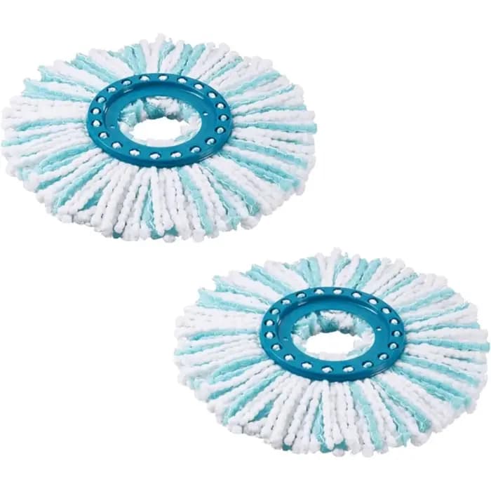 Têtes de Rechange Compatible avec Leifheit Clean Twist Disc Mop, Balai Serpillère Franges de Remplac