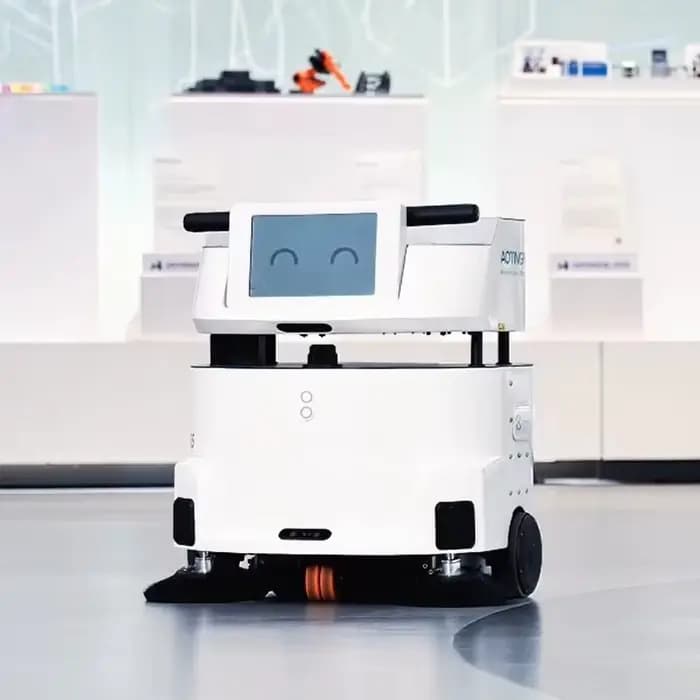 Robot de nettoyage autonome sans eau avec navigation laser et aspiration pour centres commerciaux et