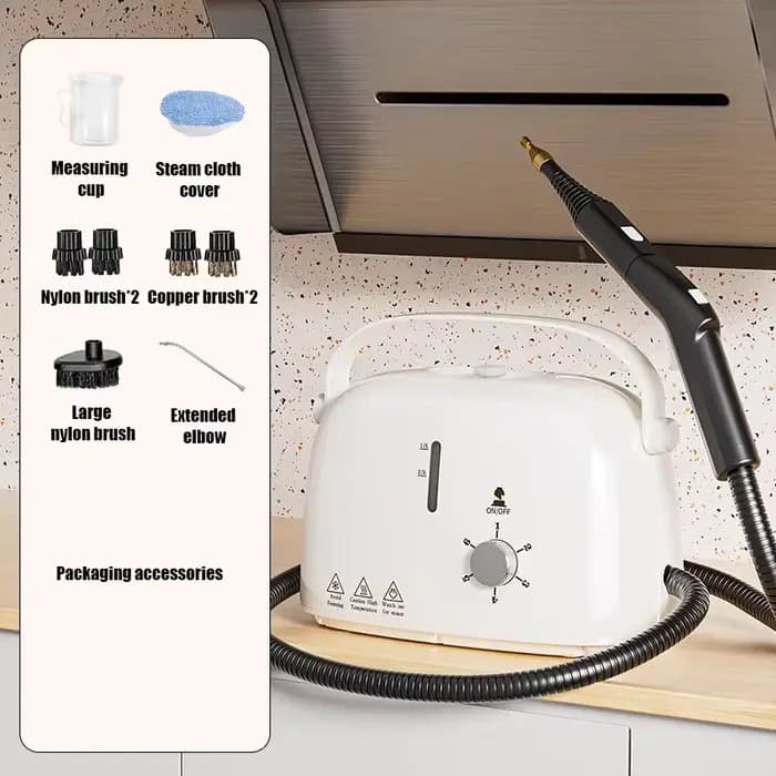 Nettoyeur vapeur haute pression 2600W, usage intensif pour cuisine/climatiseur, stérilisation à 99,9