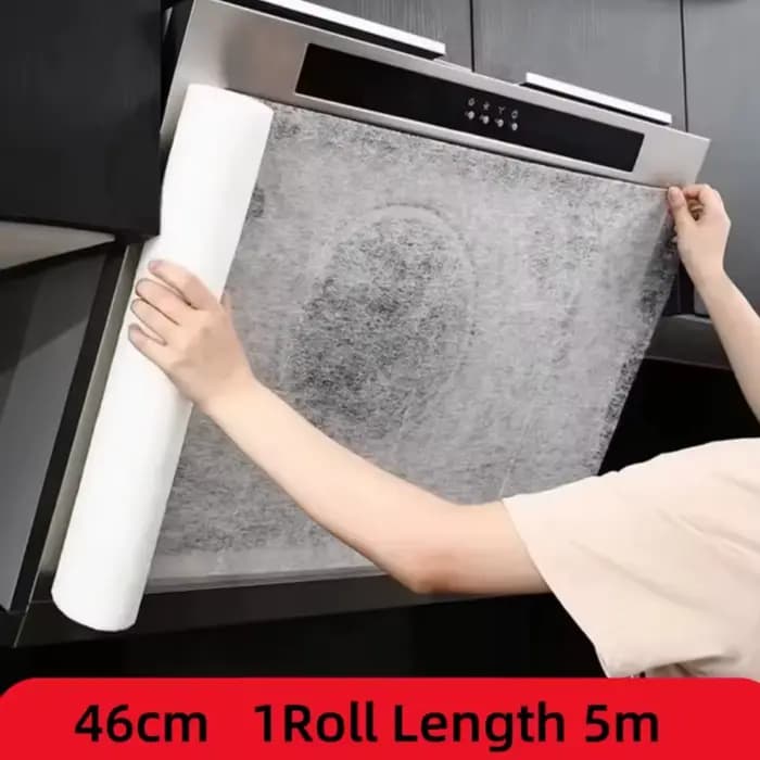 5/10M jetable hotte filtre à huile papier Non-tissé hotte aspirante ventilateur filtre cuisine hotte