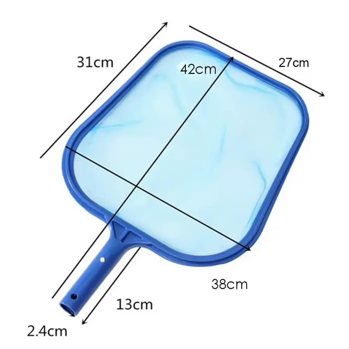 Filet d'écumage du cuir chevelu pour piscines, livres à ordures, râteau à mailles, sac profond, sécu
