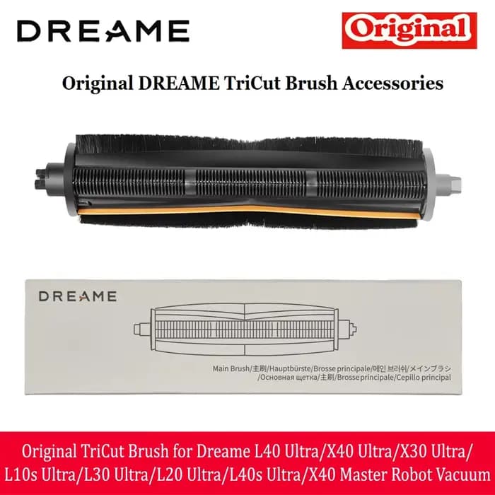 Brosse TriCut originale pour aspirateur robot Dreame L40 Ultra/X40 Ultra/X30 Ultra/L10s Ultra/L30 Ul