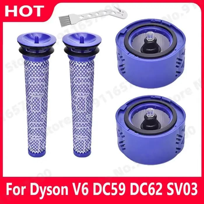 Meilleur kit de pré-filtre et 2 filtres HEPA pour aspirateur balai sans fil Dyson V6 Absolute. Rempl
