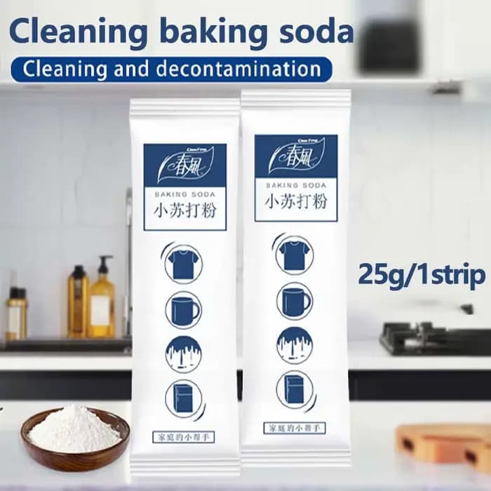 Poudre blanche de bicarbonate de sodium, 10 sachets, livres de décontamination multifonctionnels