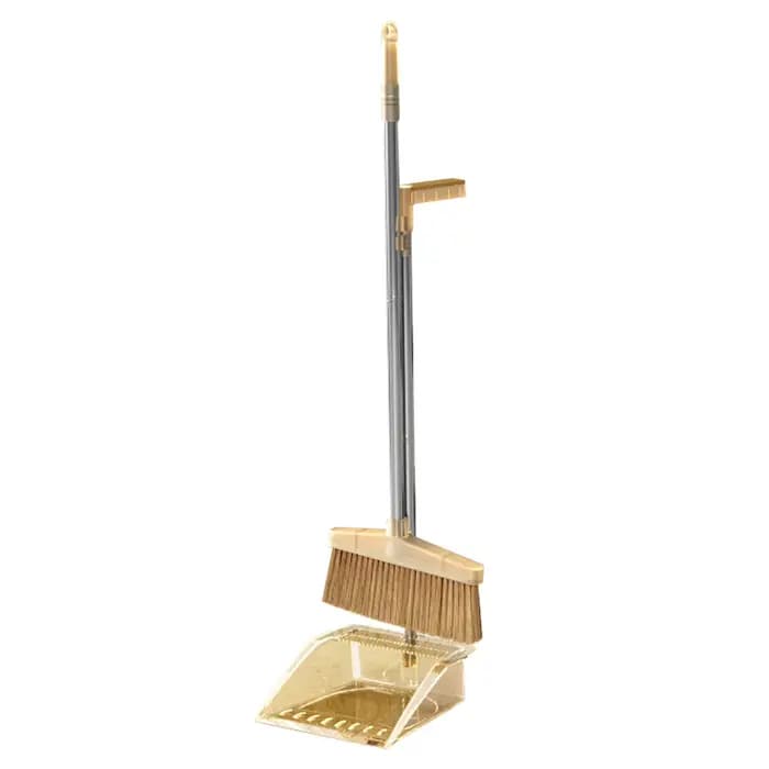 Kit de balai et pelle à poussière avec brosse à long manche pour la maison et la chambre