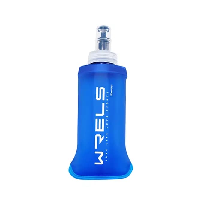 1pc150ml/250ml/500ml extérieur pliable Silicone morsure taille bouteille d'eau en cours d'exécution 