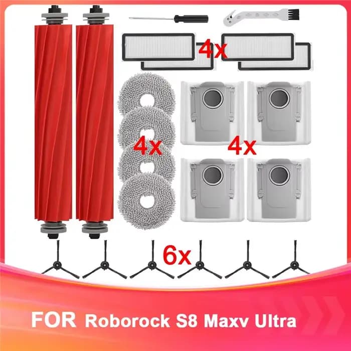 Accessoires A36T compatibles avec l'aspirateur Roborock Q Revo Rbot, brosses à rouleaux, filtres HEP