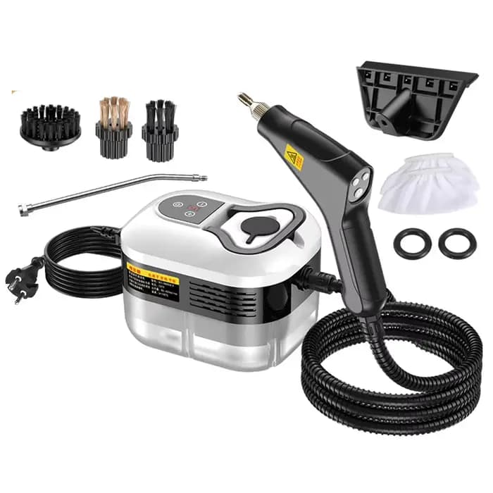 Nettoyeur vapeur haute pression 2500W, 6 vitesses, réservoir 1200ml, appareil portable pour le netto